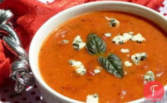 Creme de sopa de tomate Gorgonzola