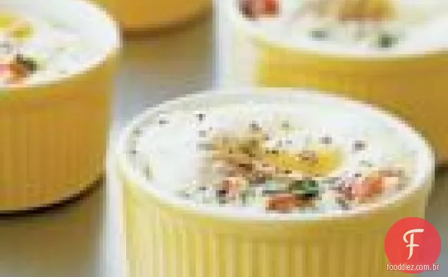 Ovos Assados Com Tomate, Ervas E Creme