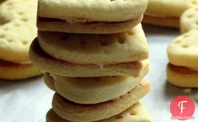 Biscoitos De Manteiga Com Creme De Creme À La Nigella