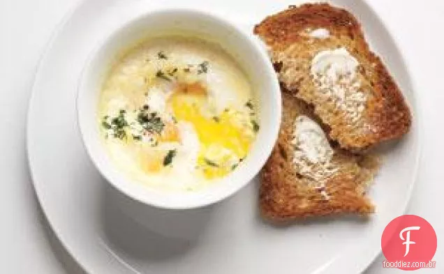 Ovos Cozidos Com Creme E Ervas Receita