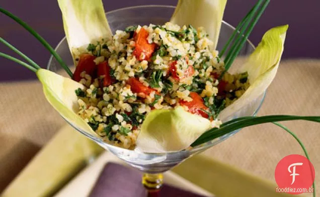 Endive com rúcula Tabbouleh