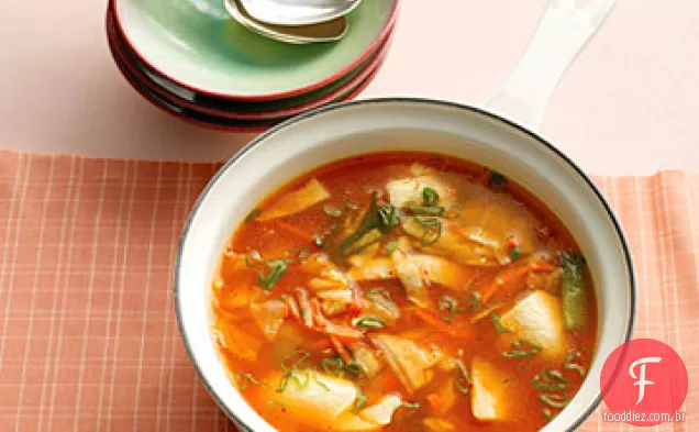 Guisado Kimchi com frango e Tofu