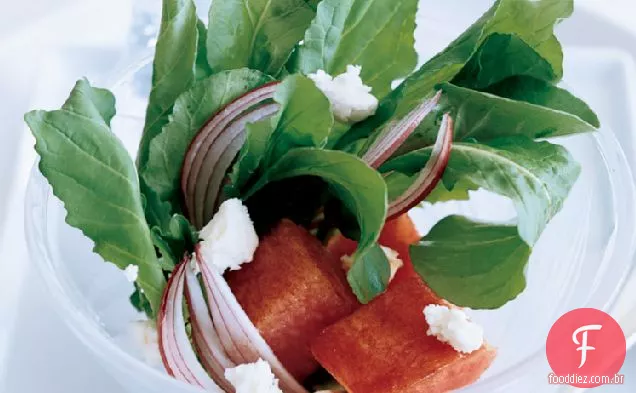 Salada Melancia-Rúcula