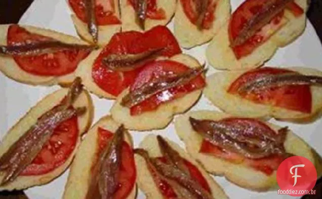 Canapés de Anchoa (anchovas canapés)
