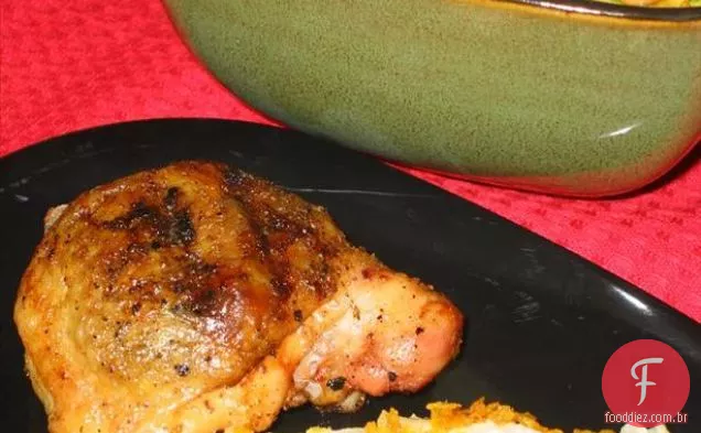 Frango com cogumelos (para grelhar)