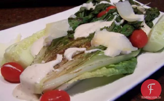 Salada Caesar grelhada / Romaine grelhada tão boa!