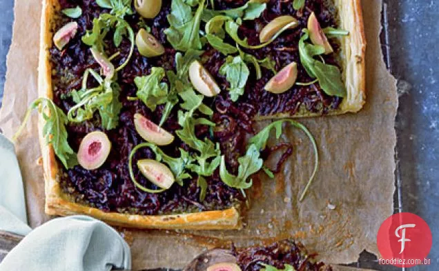 Torta de cebola e azeitona
