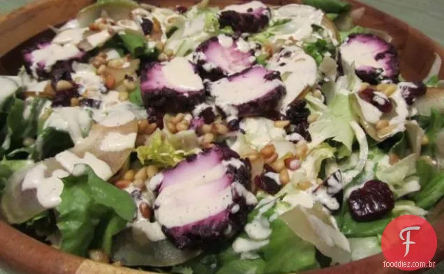 Salada mediterrânea de frango e batata