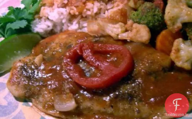 Filé De Basa Com Vegetais Cajun