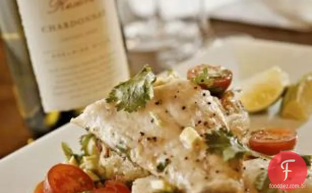 Fylde Costa Robalo com Jacob's Creek Reserve Chardonnay