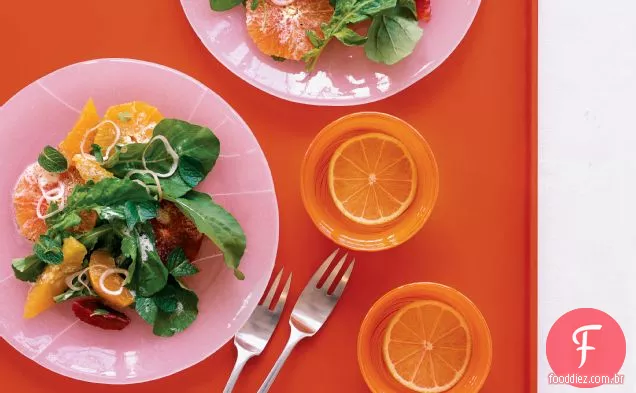 Salada Mista de cítricos e rúcula