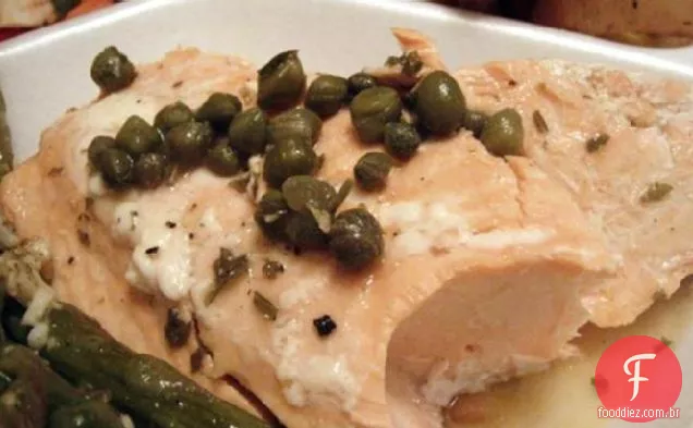 Piccata De Salmão Escalfado