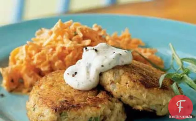 Croquetes de salmão com Rémoulade