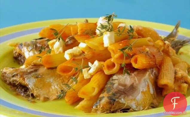 Penne Con la Sardine (massas e sardinhas assadas)