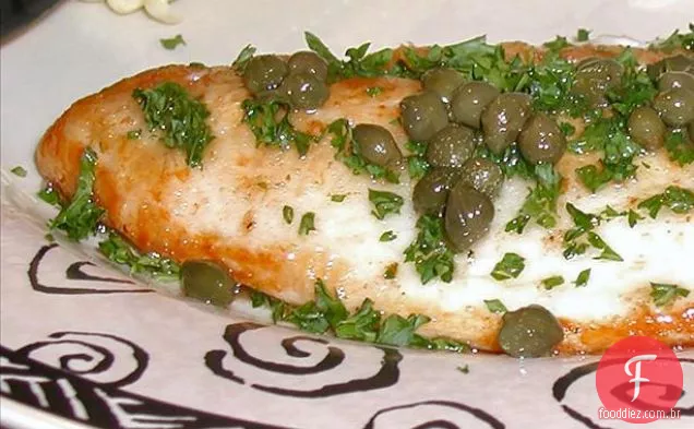 Sole Meuniere Com Molho De Alcaparras De Manteiga Dourada