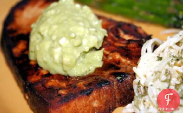 Peixe-Espada De Soja Limão Com Manteiga De Abacate