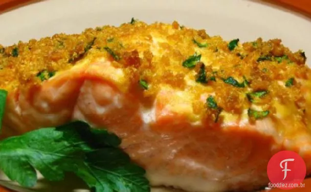 Salmão Dijon Assado