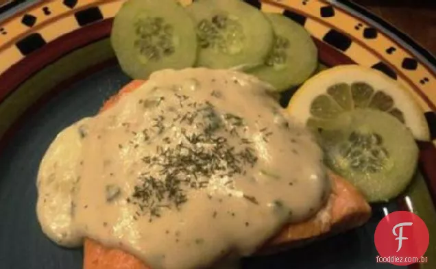 Salmão em molho de champanhe