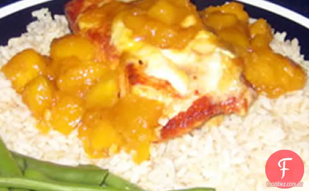 Salmão com manga e Brie