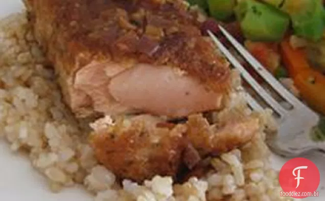 Parmesão Crusted Salmon
