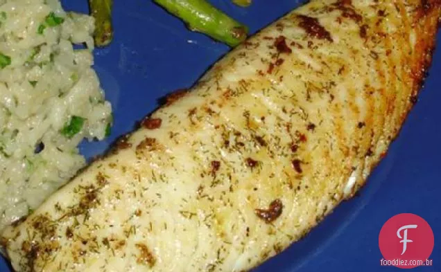 Peixe Branco Na Manteiga Herbed