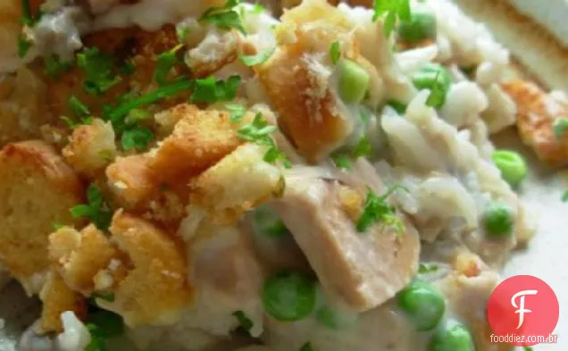 Na despensa atum-caçarola de arroz