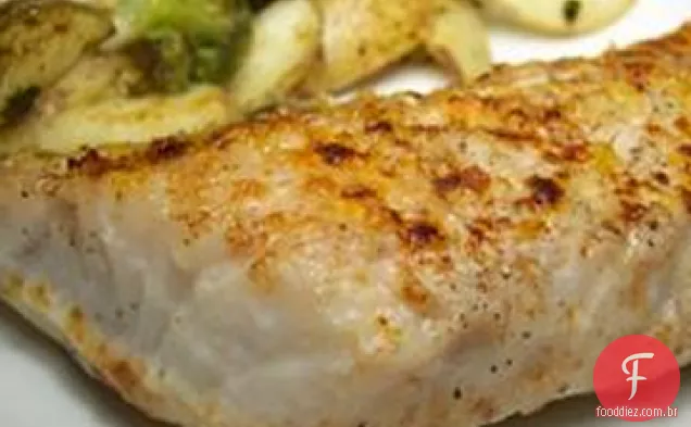 Filetes Walleye Cozidos Em Flash