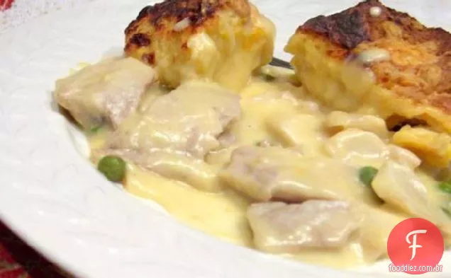 Torta de peixe irlandesa (também conhecida como sapateiro de bacalhau)