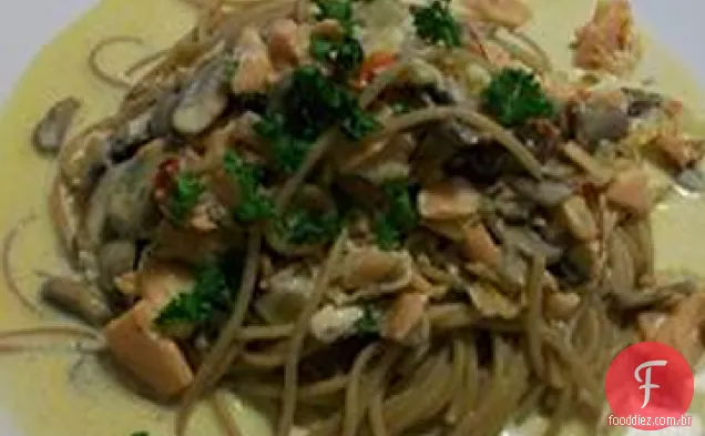 Molho Alfredo De Salmão Defumado