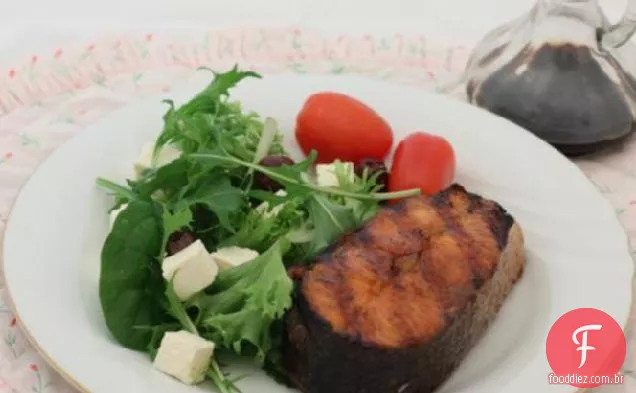 Bifes De Salmão Grelhados