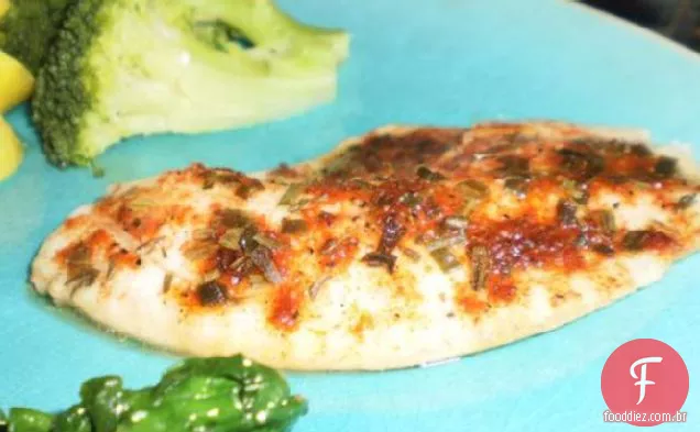 Adorável Peixe Assado Com Limão