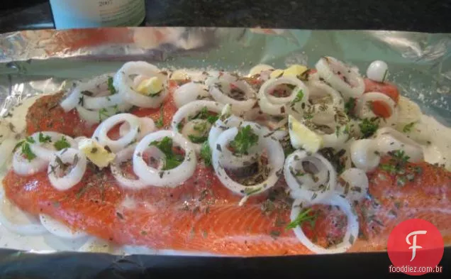 Bacalhau sufocado em cogumelos