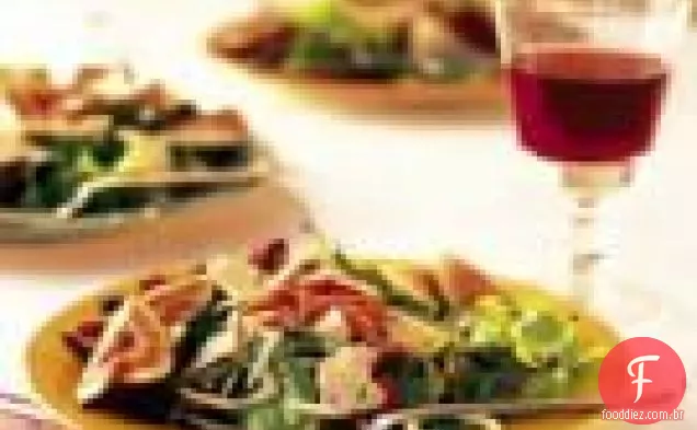 Salada Mesclun, Rúcula E Erva-Doce Com Prosciutto E Pêra Vina