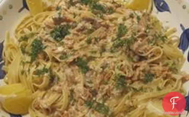 Macarrão De Salmão Defumado Fácil