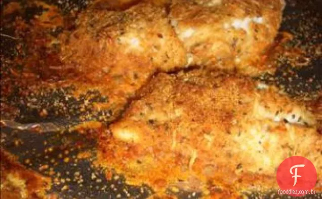 Peixe Parmesão Assado