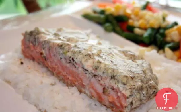Filetes De Salmão Herbed