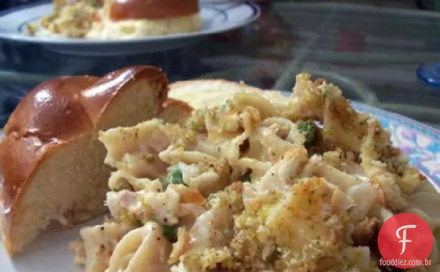 Caçarola Deliciosa Do Macarronete Do Atum-Cogumelo