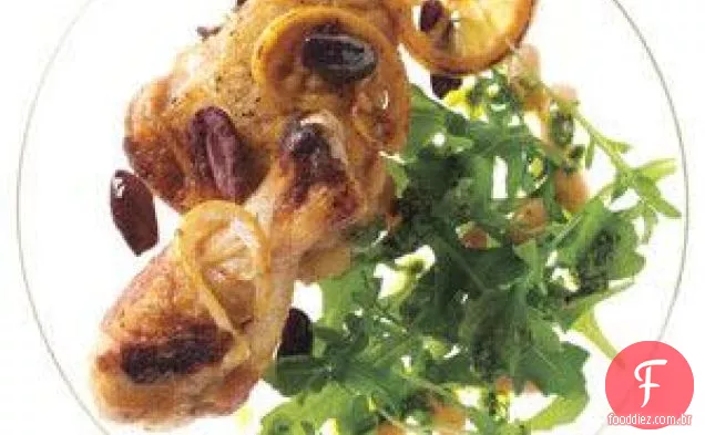 Salada De Rúcula Com Feijão Branco E Pesto