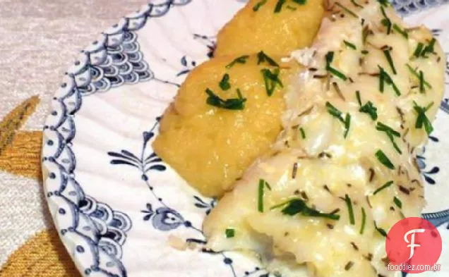 Bacalhau De Alecrim Com Rutabaga Amassada