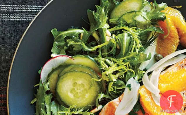 Salada Frisée e rúcula