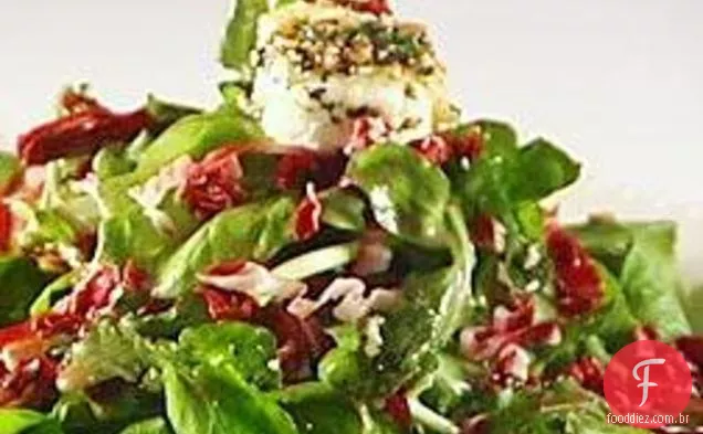 Salada De Queijo De Cabra Com Rúcula E Raddichio