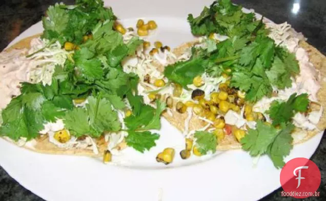 Tacos De Peixe Saudáveis Com Creme Chipotle