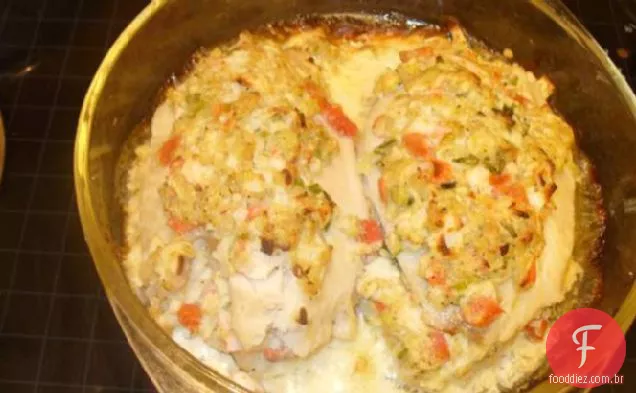Filetes De Peixe Recheado Com Caranguejo