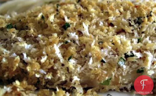 Filetes De Linguado Com Migalhas De Pão Panko