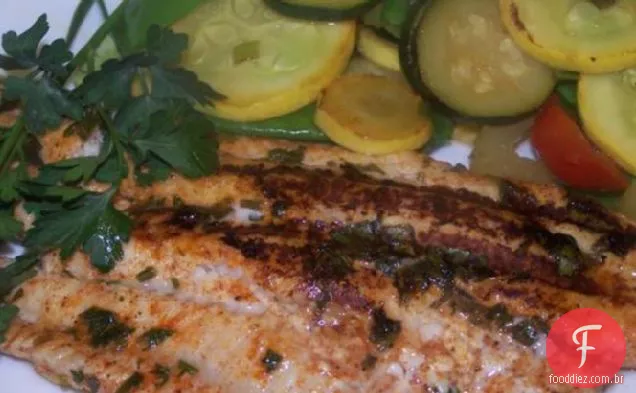 Peixe-Gato Grelhado Picante