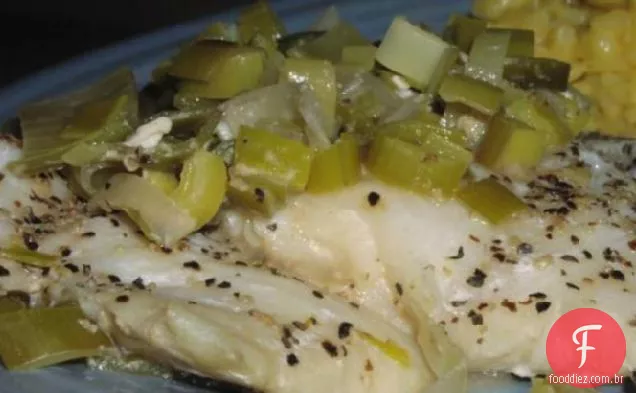 Peixe Assado Com Alho-Poró