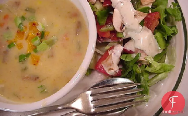 Sopa de peixe rápida e fácil com alho Aioli