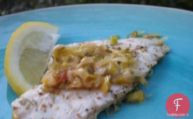 Bacalhau com pimenta e alho-poró (Ww 5 Pontos Mais)