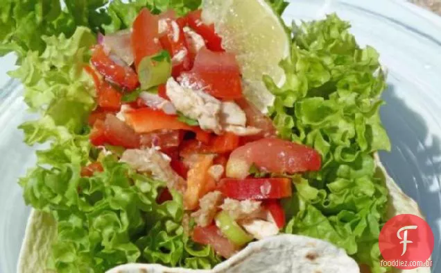 Salada mexicana em uma tortilha (Ww 6 Pts)