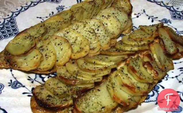 Filetes De Bacalhau Marinados Com Escamas De Batata